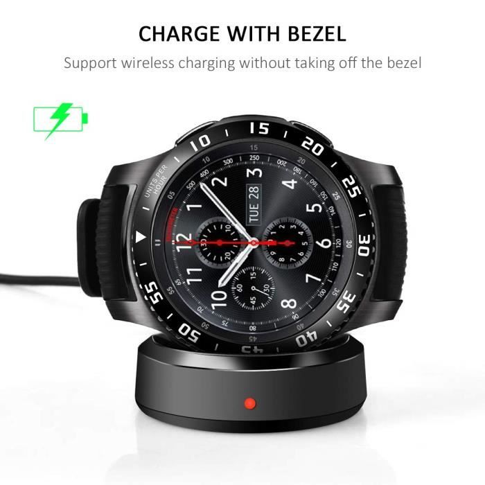 Montre Rouge 4 Classique 46mm Coque de Protection d Ecran en Metal et Verre pour Samsung Gear S3 Galaxy Watc Cdiscount Telephonie