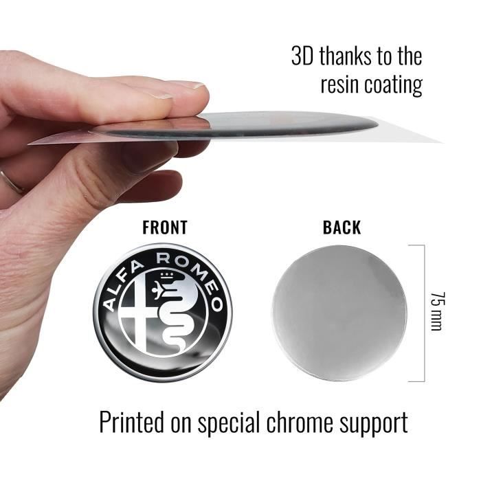 Autocollant Logo Alfa Romeo Tonale SUV 2022+ - Décoration Pour Calandre Ou Coffre - Adhésif Haute Qualité, Facile à Coller