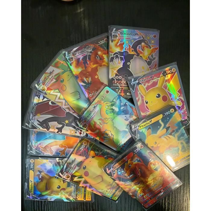Lot de 50 Cartes Pokemon VMAX Brillante Française Rare Sans Double Neuve  jouet collection amateur manga anime modèle - Cdiscount Jeux - Jouets