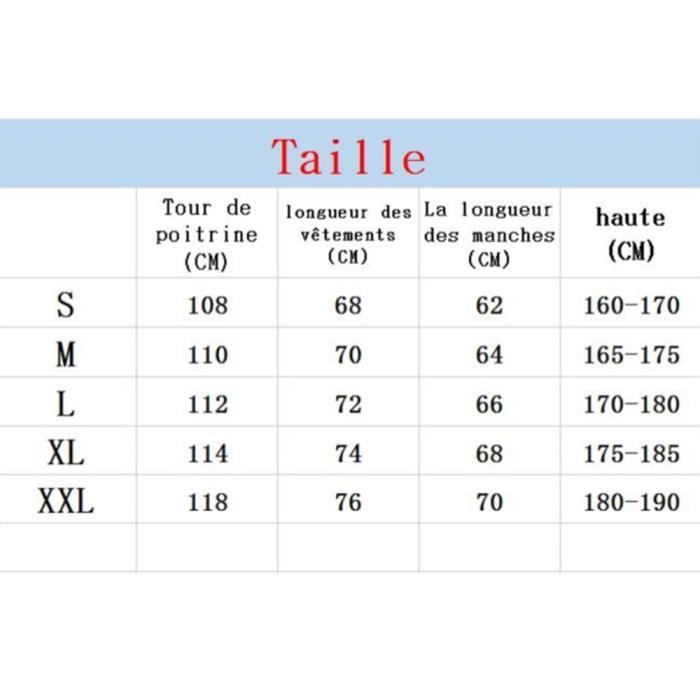 Taille homme veste deals