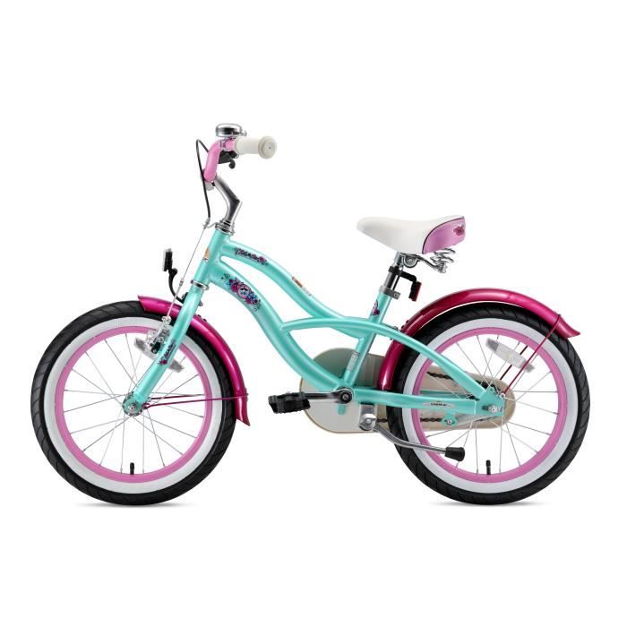 Velo pour enfants BIKESTAR 16 pouces Edition Cruiser Menthe Freins a retropedalage et frein en V Cdiscount Sport