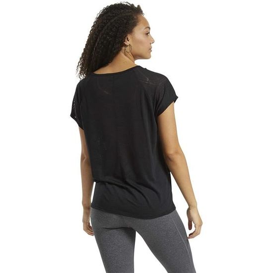 Tee shirt reebok femme noir deals