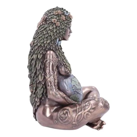 Statuette en polyrésine Hippocrate aspect bronze