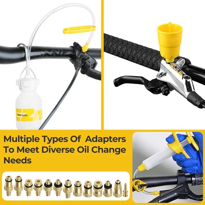 Kit Purge Frein VTT 36 Pièces – Compatible Shimano, Magura, Tektro