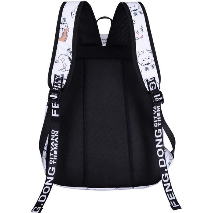 Sac a Dos Scolaire College Lycee Fille Ados Cartable Daypack USB