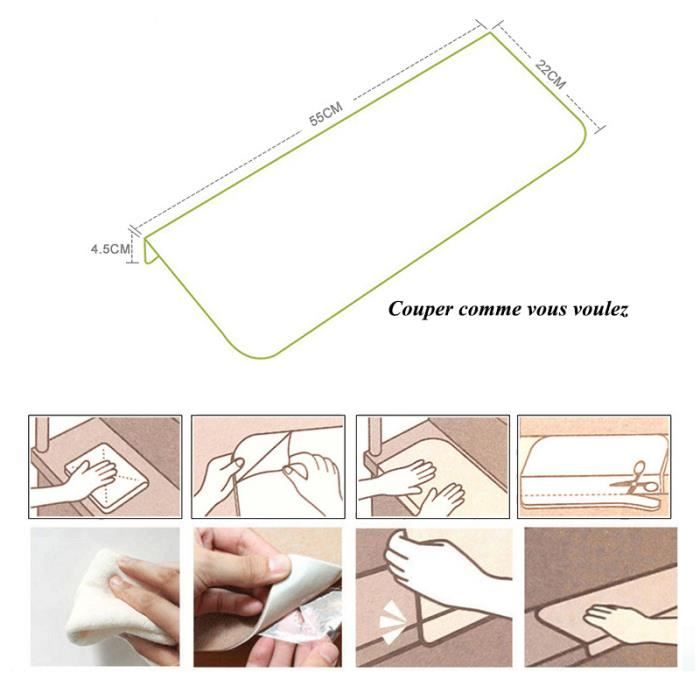 JHLGRE Marchettes D'Escalier, 20cm*76cm 15PCS, Anti Derapant Tapis, Moquette Escalier, Moquette Autocollante, Tapis D'Intérieur Antidérapant, Avec Adhésif Réutilisable, Orange