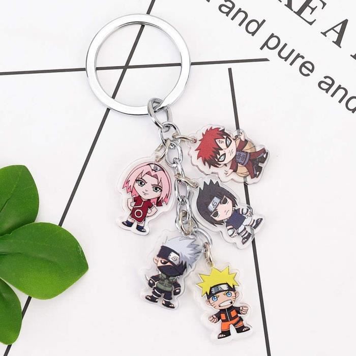 Anime Porte-clés Naruto Sakura Kakashi Itachi Acrylique Porte-clés Chiffres  Pendentif Poupée Porte-clés Mignon Cosplay Porte-clés Co - Cdiscount Maison