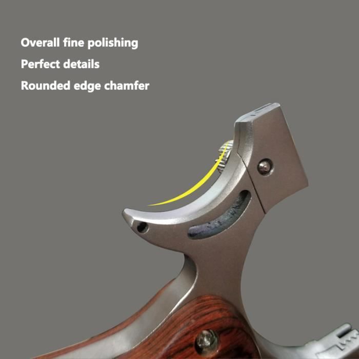 Catapulte de chasse en métal avec élastique, anneau de fronde, outil de  surdosage, frondes de doigt, extérieur, injuste - AliExpress