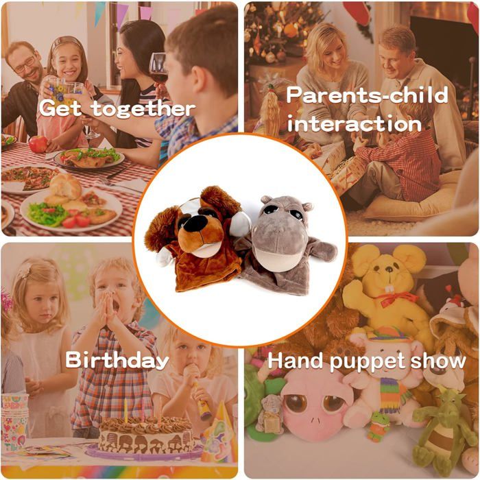 Ensemble de marionnettes à main en forme d'animaux avec bouche ouverte et peluche mobile, jouets de jeu, cadeau pour garçons et - Jeux - Jouets Ensemble de marionnettes à main en forme d'animaux avec bouche ouverte et peluche mobile, jouets de jeu, cadeau pour garçons et - Jeux - Jouets