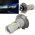 1 x H7 haute puissance COB LED voiture brouillard phare lampe de feu de lumière ampoule de feux de route blanc 80W T02743-0