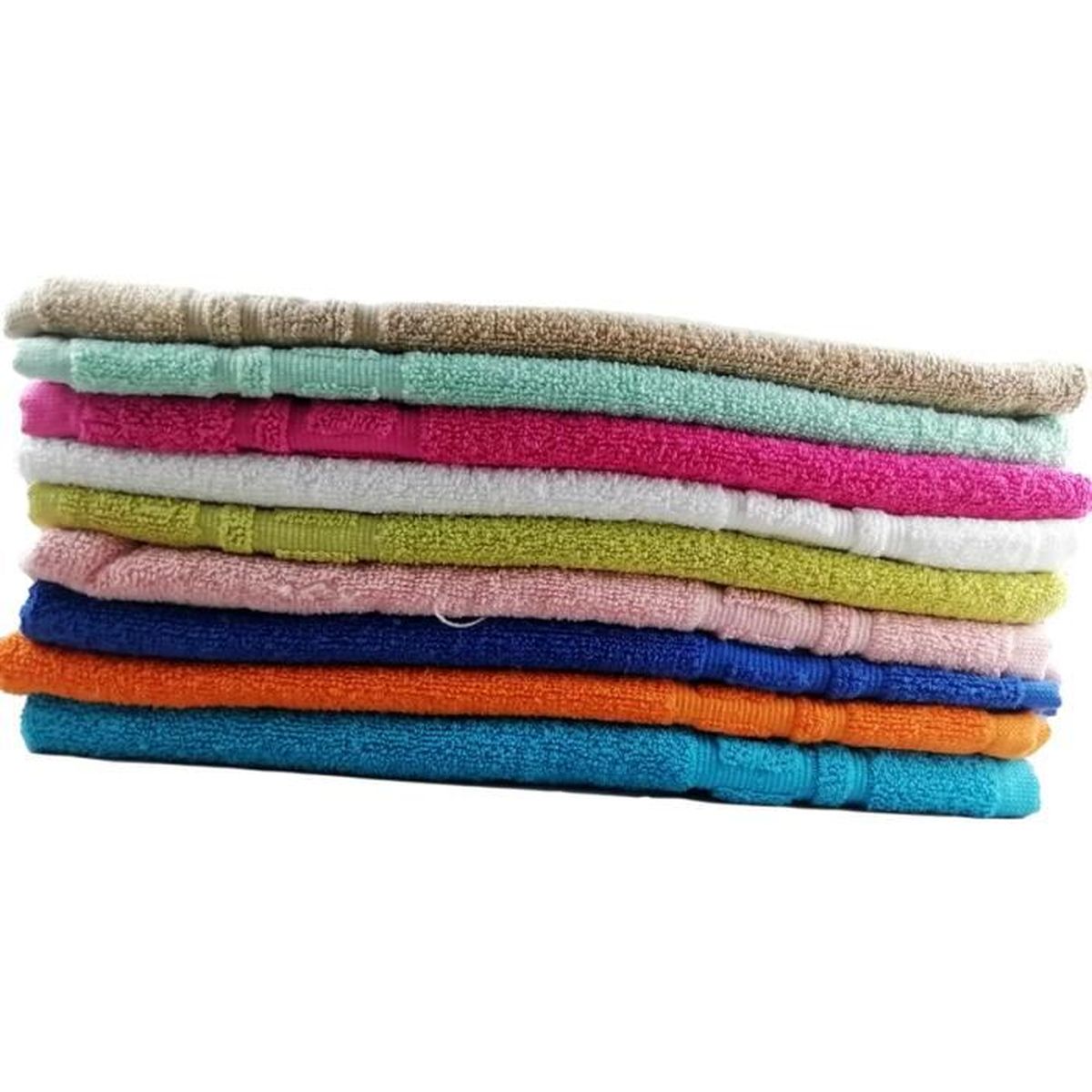 Serviette De Bain 100% Coton Gaufré Texturé De Luxe 500 G-M² Super