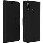 AVIZAR Housse Huawei P20 Lite Etui Folio Portefeuille Clapet noir Fonction Support Noir