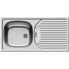 Évier Pyramis CA 1 en acier inoxydable avec égouttoir Évier 860 x 435 mm