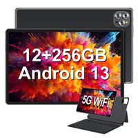 Tablette Android 13,VANWIN V62, 12GB RAM + 256GB ROM (1TB TF), 10,36 Pouces Tablette Tactile 2024, WiFi-6 - 7000mAh - 13MP+5MP -Noir