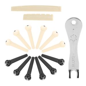 6Pcs Clés Chevilles Mécaniques Accordeurs Tuners à Cordes Têtes Fermés