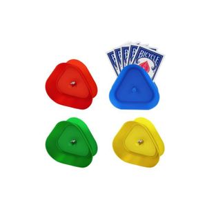 Lot De 4 Supports à Cartes Mains Libres - Pour Jeux De Poker, Belote, Bridge - Enfants, Adultes, Seniors