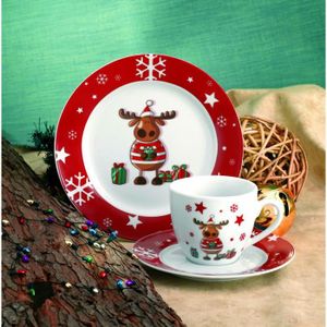 Van Well Service à café magique de Noël 12 pièces - Vaisselle en porcelaine  pour 4 personnes 