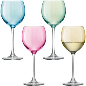 Vienna - Lot de 6 verres à pied en verre - 320 ml – Transparent