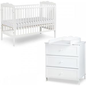 Lit Bebe 70x140 2 Pans 140 Moderne L 79 H 86 P 150 Decor Blanc Sacha Made In France Cdiscount Puericulture Eveil Bebe