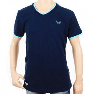 T-SHIRT Tee Shirt Kaporal Enfant Ceros Marine et Turquoise