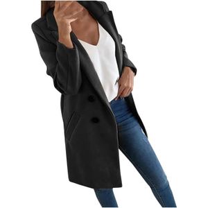 Nouvelle mode Grande Taille Femmes Manteau Bouton Mode Fermeture éclair  Désign Col de Fourrure Milieu Longue Capuche Manteau Femme Noir - Cdiscount  Prêt-à-Porter