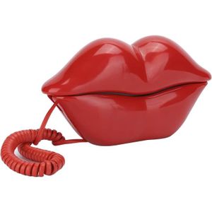 Téléphone fixe Téléphone Fixe, Bouche Rouge-Téléphone À Lèvres Ro