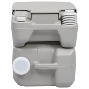 WC - TOILETTES YIN Toilette portable de camping Gris 20+10 L 1