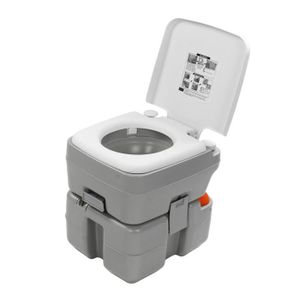 RÉSERVOIR EAU - MATIÈRE Vvikizy Toilette portative de RV Toilette portative réservoir de 5 gallons avec piston CHH 3 voies chasse d'eau bateau revetement