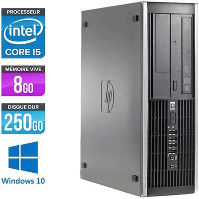 Ordinateur de bureau tour HP Compaq Elite 8200 Intel Core i5 2e génération  3,10 GHz 8 Go de RAM, disque dur de 500 Go Windows 10 Pro, Wi-Fi, clavier,  souris - Remis à neuf 