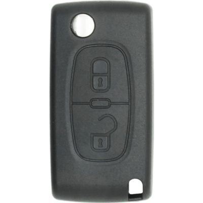 Boitier / Coque de Télécommande Clé Compatible Plip Citroen Jumpy ✚ 2 Switch ✚ Pile CR1620 - Kit iRace Keys® (CE0523 - Pile sur Carte électronique