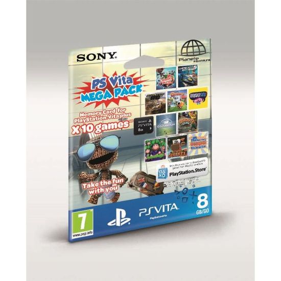 Boîte De Rangement PS Vita - Noire Transparente - Contient 8 Jeux + 2 Cartes Mémoire