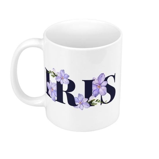 Carreau En Faience Blanche Décor Artisanal Fleurs Coquelicots Et Brin De Ble