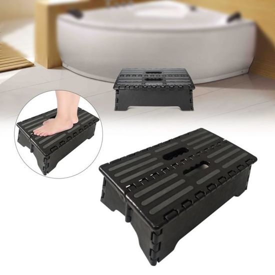 Marchepied Pliable Dioche - Portable 38cm, Charge 136kg - Séniors, Petites Personnes Escabeau Pliable 150kg Plastique