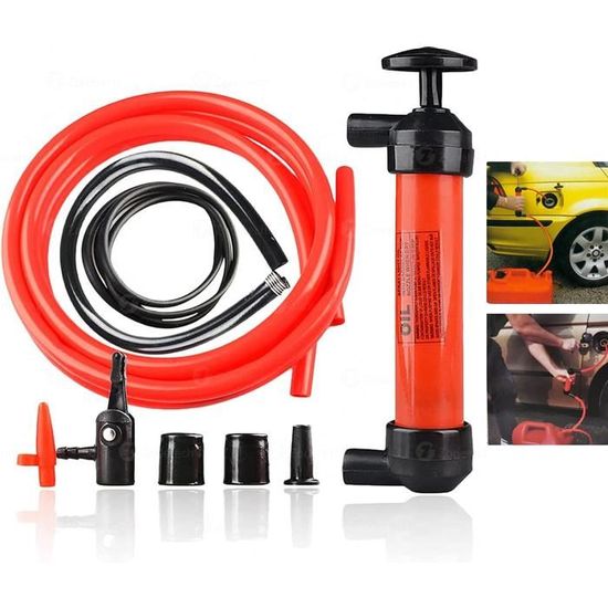 Pompe Manuelle Siphon Fyihoxi 3 En 1 - Transfert Essence/Eau/Huile - Avec Tuyaux Et Accessoires