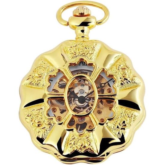 Montre De Poche Mécanique MICGIGI - Remontage Manuel - Style Vintage - Cadeau élégant