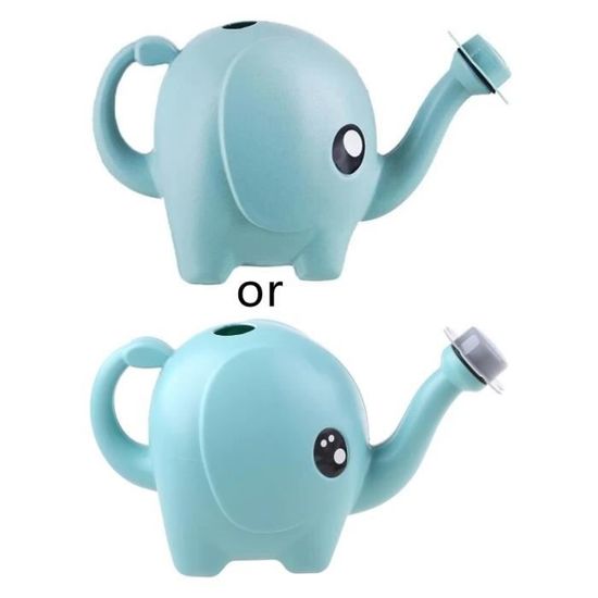 Arrosoir Enfant En Forme D’éléphant – Léger, En Plastique, Idéal Pour Jardinage (bleu, Vert, Rose)