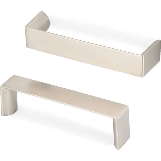 Lot De 25 Poignées De Meuble En Inox Brossé – Entraxe 128mm, Avec Vis M4