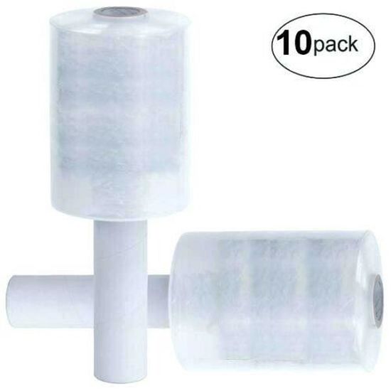Lot de 10 rouleaux de film étirable transparent 100 mm 23 µm 150 m 