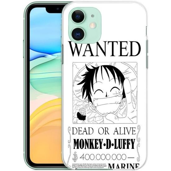 Coque pour iPhone 11 One Piece Wanted Luffy