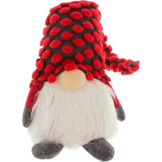 Xiuyer Lot De 2 Nains De Noël Suédois - Décoration De Noël - Lutin - Tomte - Gnome - Fait à La Main - Père Noël Suédois - Lutin De Noël