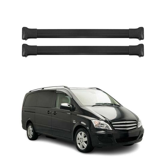 Barres De Toit OMAC Pour Mercedes Vito/Viano W639 (2003-2014) – Alu Gris, 75kg