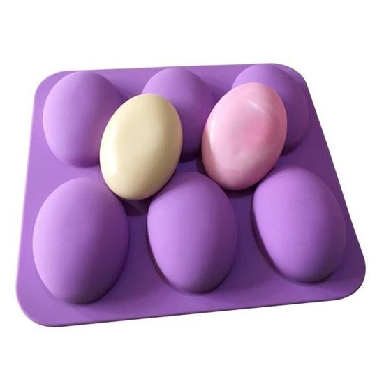 Moule à savon en Silicone à 6 fentes bricolage forme ovale 3D, pour  fabrication de gâteaux à la gelée, fait à la main - Cdiscount Maison