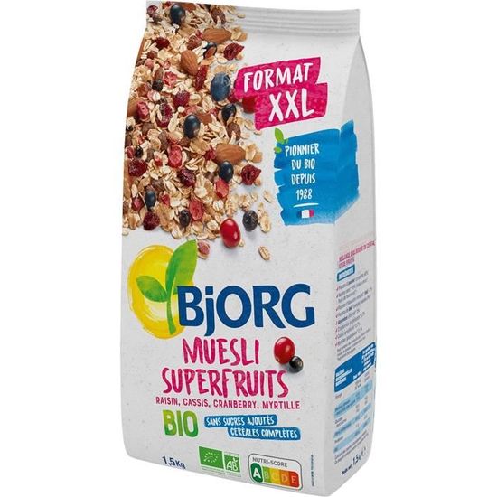 Muesli sans sucres ajoutés 1,5kg Cdiscount Au quotidien
