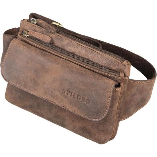 Ceinture De Voyage Vintage En Cuir Beige - Poches Intégrées, Taille Unique - Occasion Très Bon état