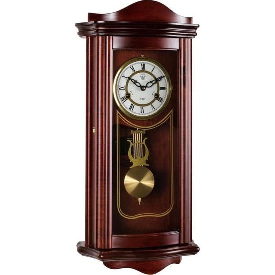 Horloge mécanique Prométhée, Carillon pendulaire mural Acajou - Cdiscount  Maison