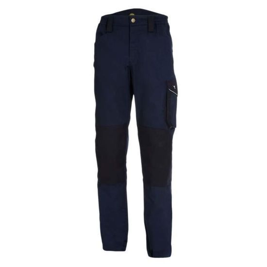 DIADORA UTILITY 702.175342-60062/L - 702.175342-60062 Pantalón De Trabajo Su Mmer Performance Rock Algodon Ligero Iso 13688 2013 Azul 702175342 60062