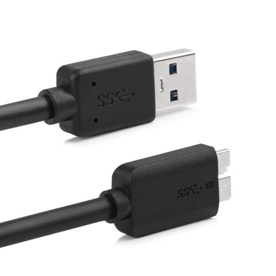 USB 3.0 Mâle A Micro B Câble cordon adaptateur convertisseur pour disque dur externe HDD 50cm