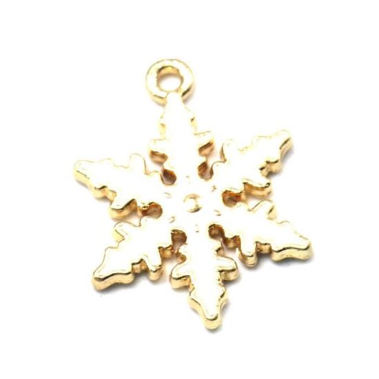 SUNNYCLUE - 24 Breloques De Noël En émail Coloré Pour Créer Vos Propres Bijoux DIY (Père Noël, Flocons, Cloches)