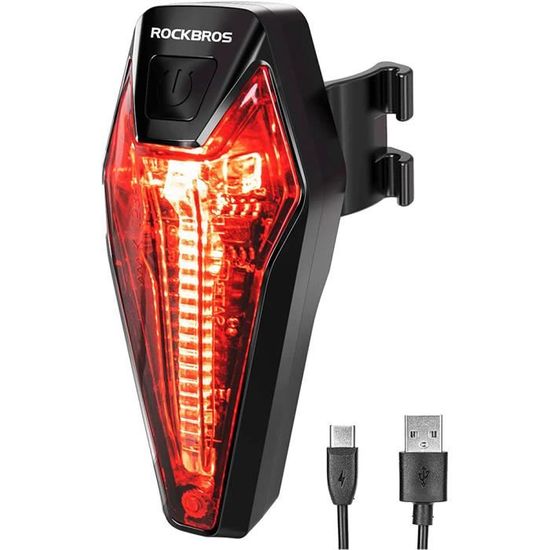 Victagen Kit D'éclairage LED Pour Vélo Homologué StVZO - 100 Lux USB - Kit D'éclairage De Vélo