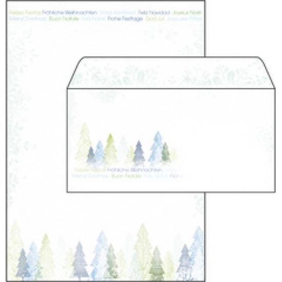 sigel Enveloppe de Noel Trees, format long, 90 g/m2